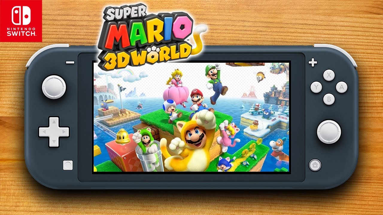 Super Mario 3D World on Nintendo Switch Lite 4K Gameplay