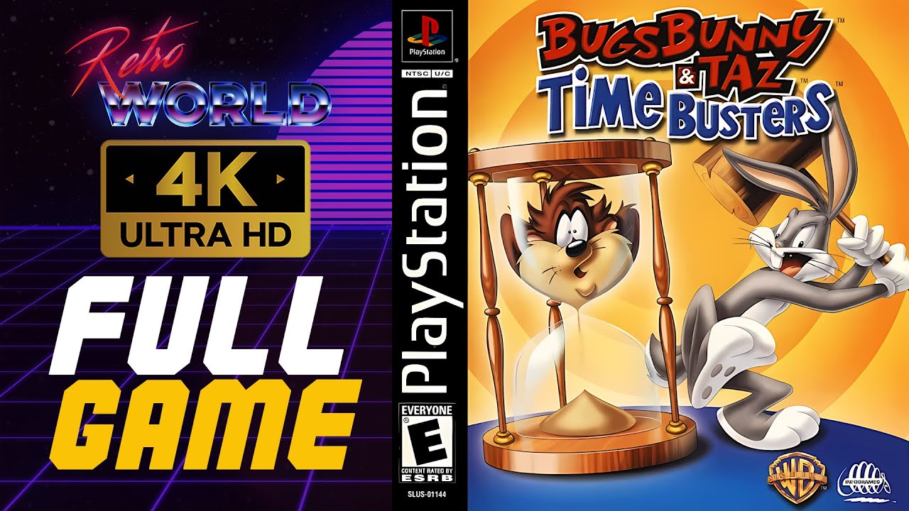 Bugs Bunny & Taz : Time Busters  (PS1) | Longplay | No Commentary 4k