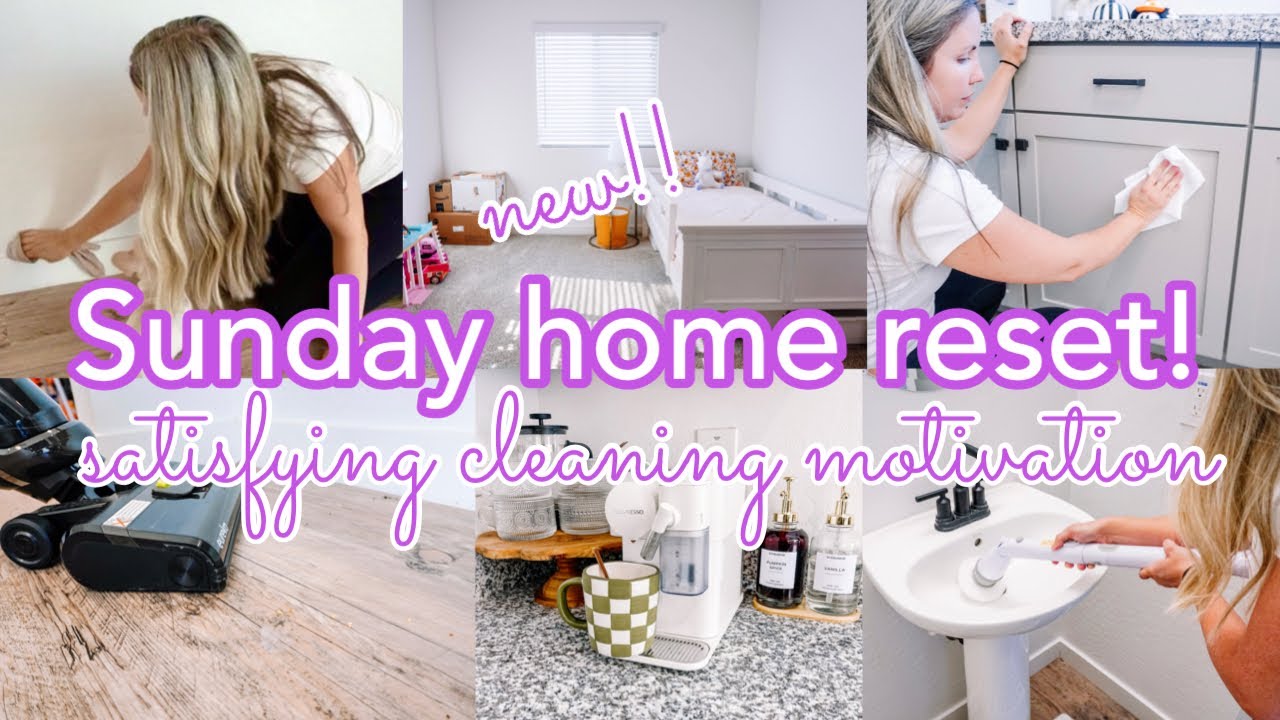 NEW ✨ SUNDAY MORNING CLEAN WITH ME!! || ALL DAY CLEANING MOTIVATION || CLEAN WITH ME