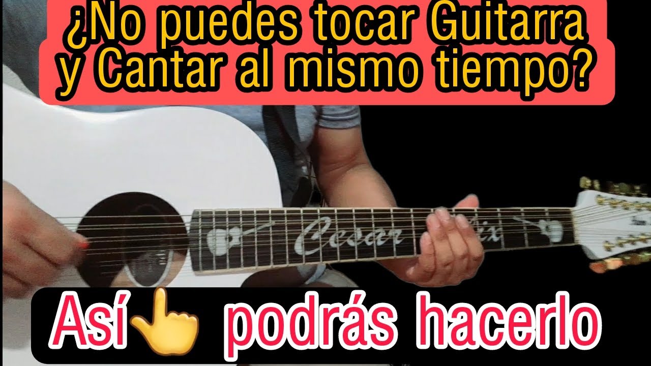 😰¿No puedes tocar Guitarra y Cantar al mismo Tiempo? Asi👆 podras hacerlo y lograrlo