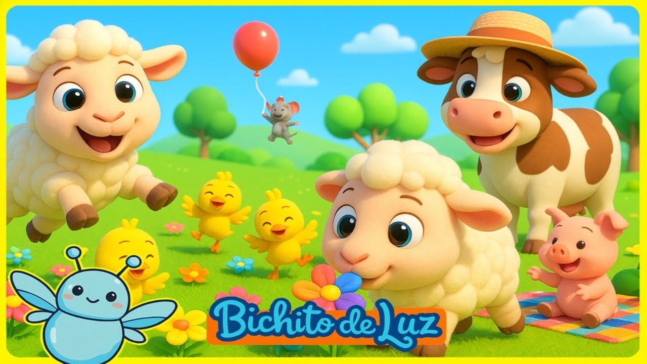 Las Ovejitas 🐑🌼 Colores y Flores + COMPILADO Canciones! | Canciones Infantiles | Bichito de Luz