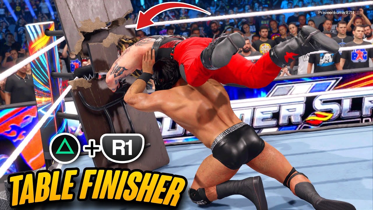 Awesome TABLE FINISHERS in WWE 2K24 !!!!
