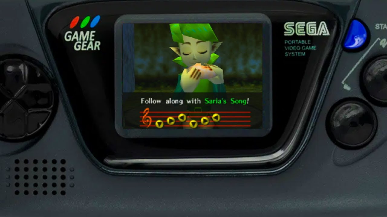 Saria's Song (Legend of Zelda: Ocarina of Time x Game Gear Soundfont Remix) #mashup #legendofzelda