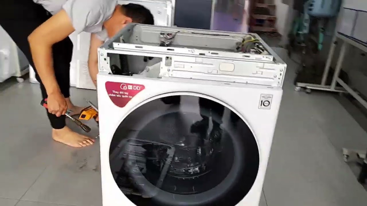 Hướng dẫn tháo và vệ sinh máy giặt LG cửa ngang 8.5kg cực chi tiết và dễ làm