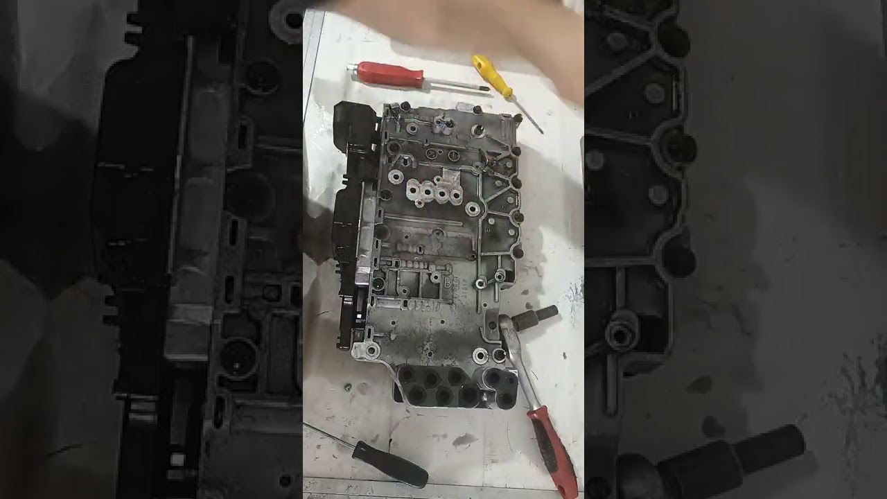 Desmontagem corpo de válvulas 6L50 da s10 / Trailblrazer. Posição das esferas e componentes.