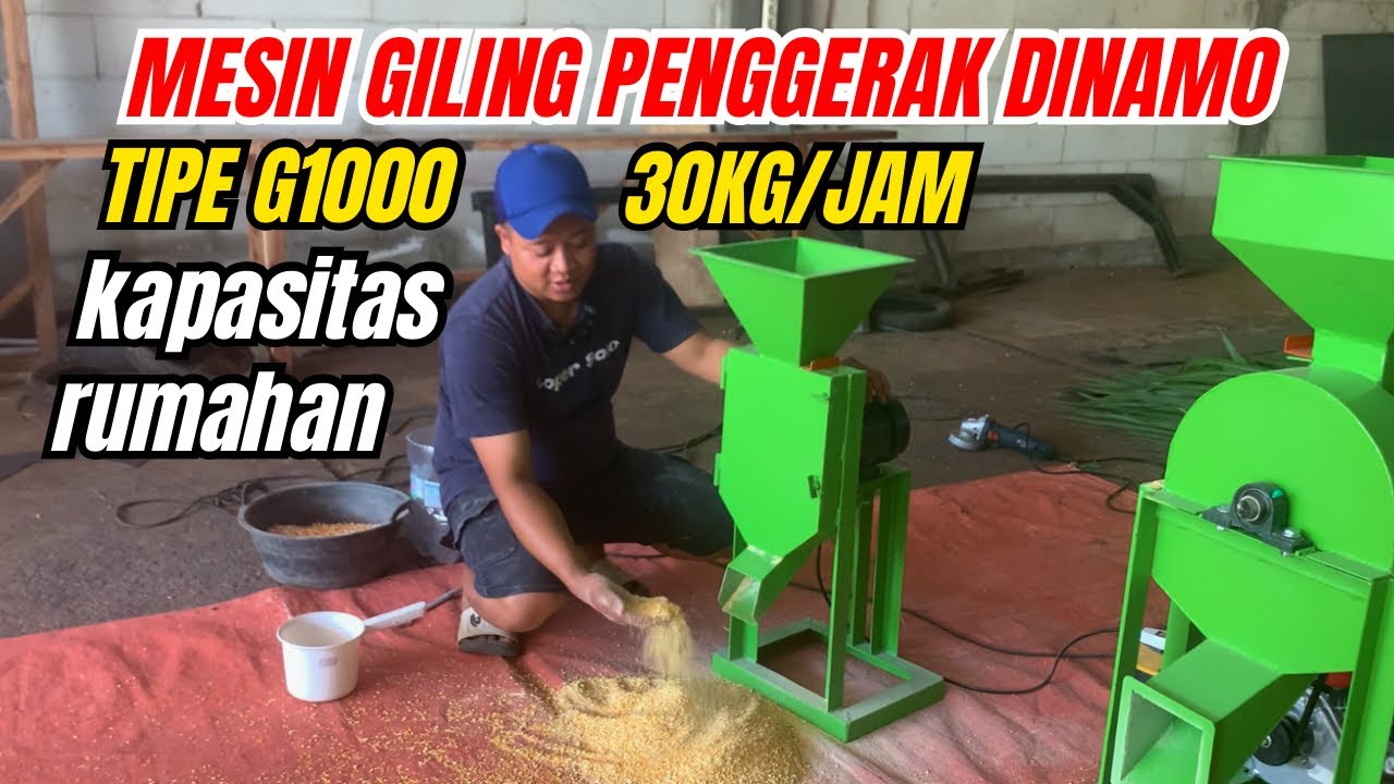 Penak e ngene Giling Jagung Sangat Mudah Hasil MANTAP Mesin Giling G1000 #mesingiling 
