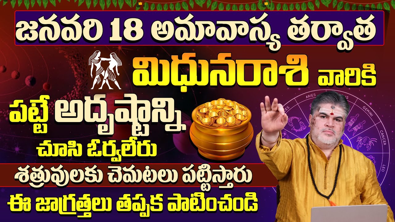 మిథునరాశి వారికి అదృష్టం కలిసి వస్తుంది |Mithuna Rasi Phalalu January | Gemini Horoscope | 9MaxTv