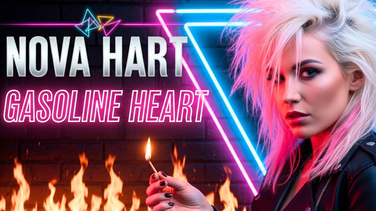 Nova Hart - 'Gasoline Heart' (Official Lyric Video) | 80s Female Hard Rock