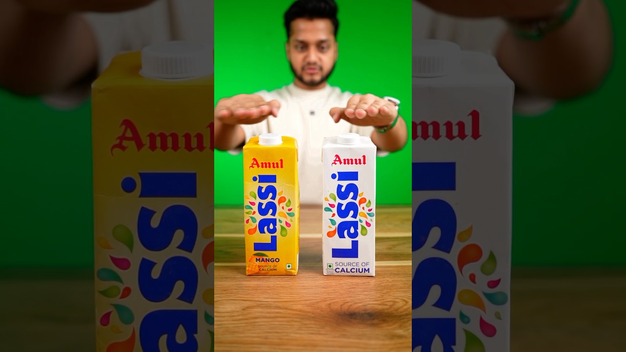 Amul Mango VS Normal Lassi #Shorts #Viral