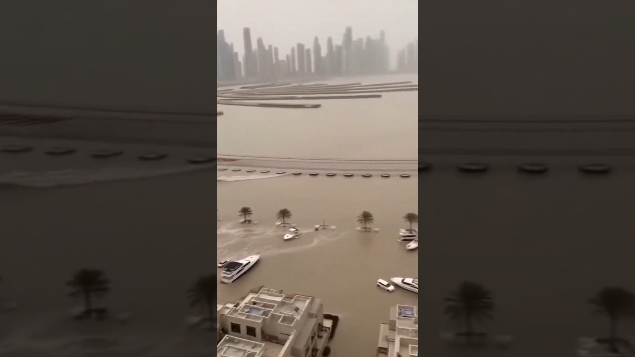 Gigantic Wave Hits Dubai Skyline 🌊 | Streets Turn Into Rivers