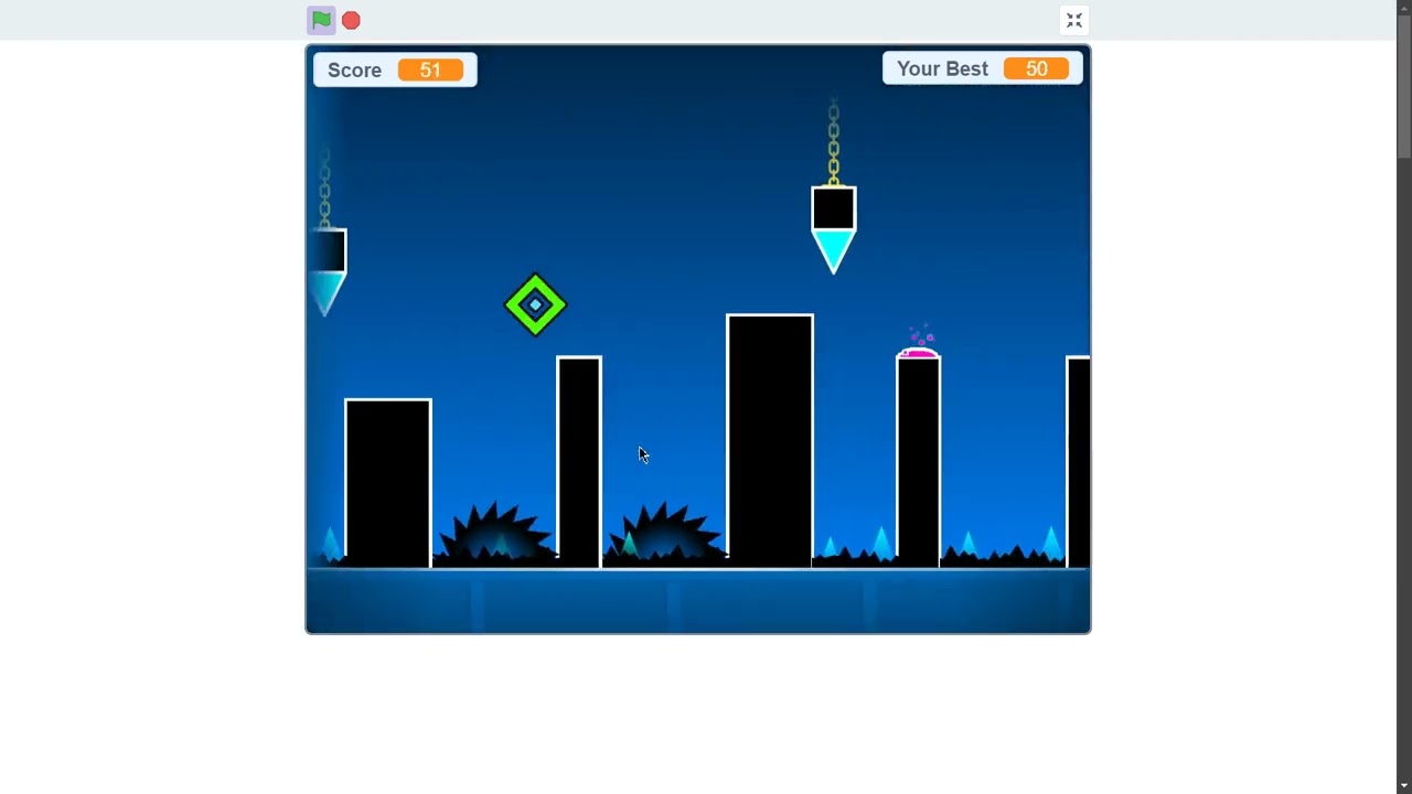 Attempting to beat Geometry Dash Subzero on Scratch | Press Start