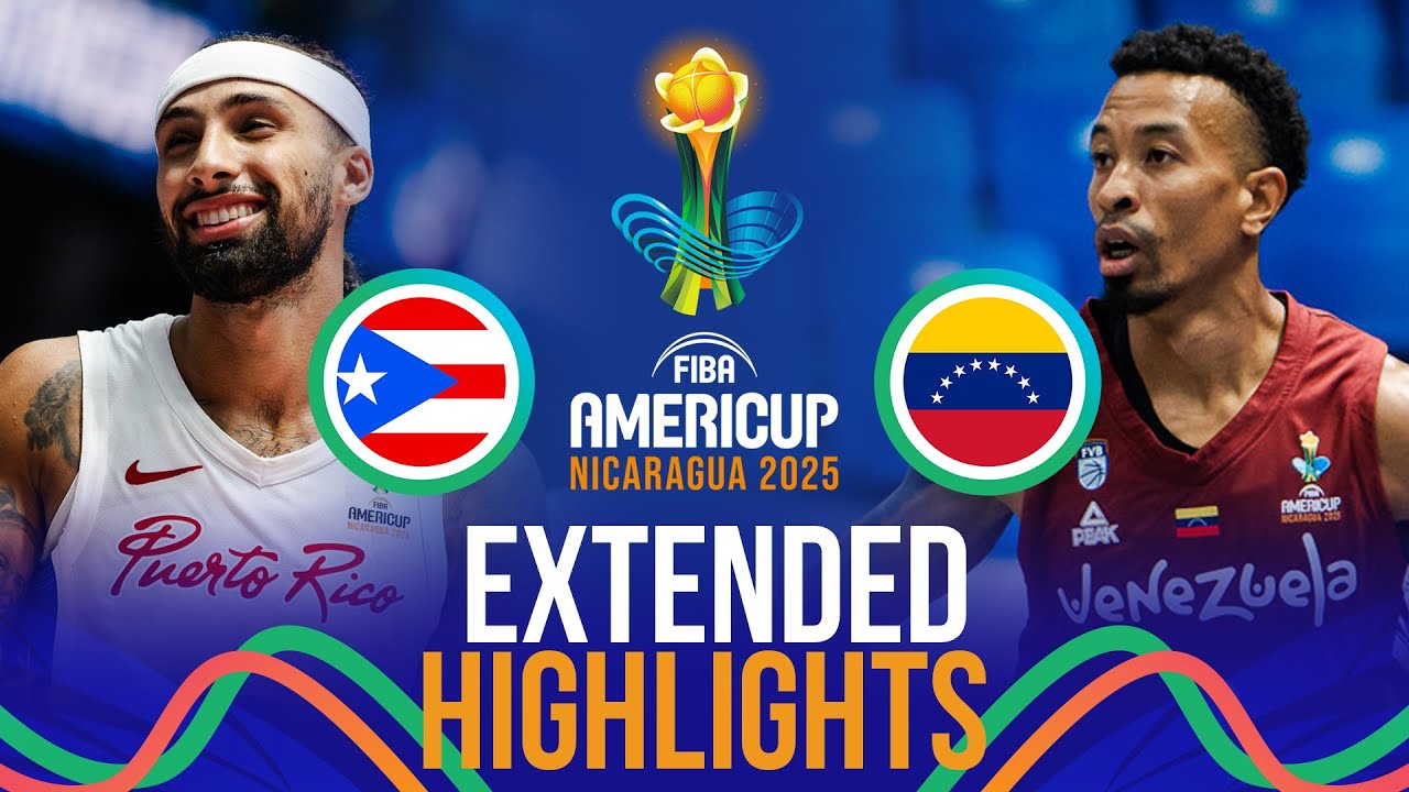 Puerto Rico 🇵🇷 vs Venezuela 🇻🇪 | Extended Highlights | FIBA AmeriCup 2025