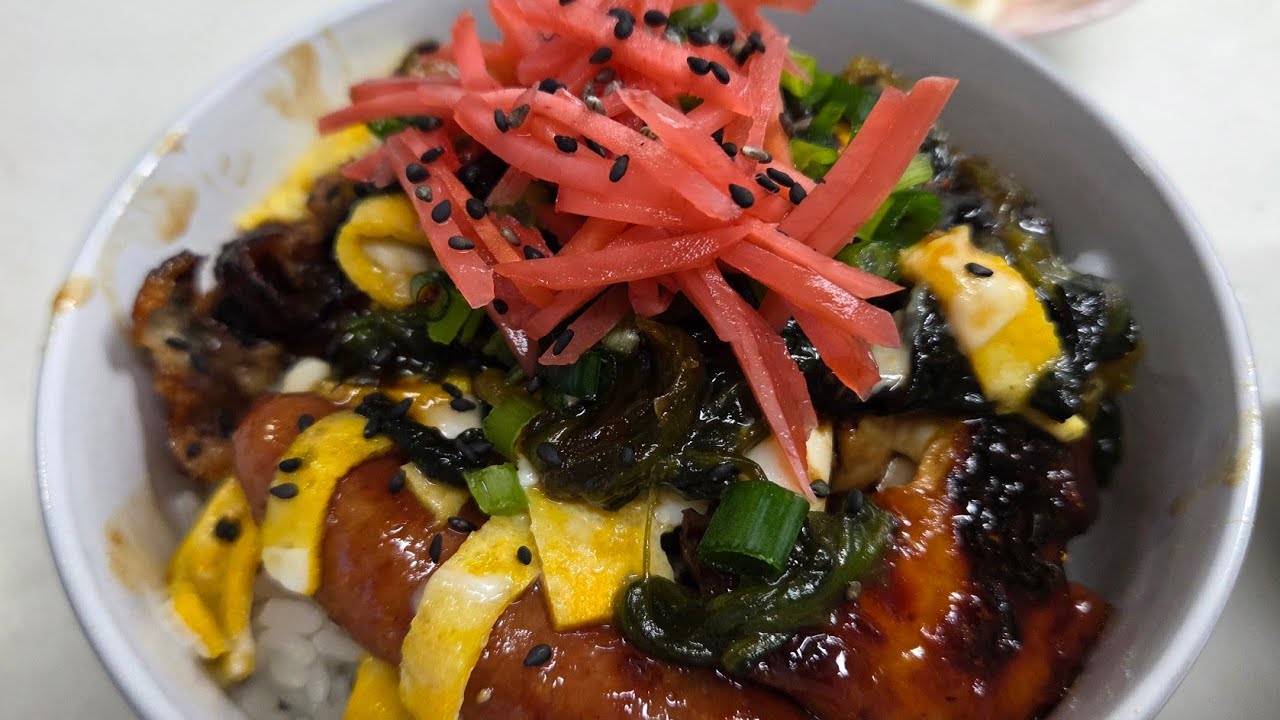【#飯テロ #男飯】照り焼きちらし寿司風丼