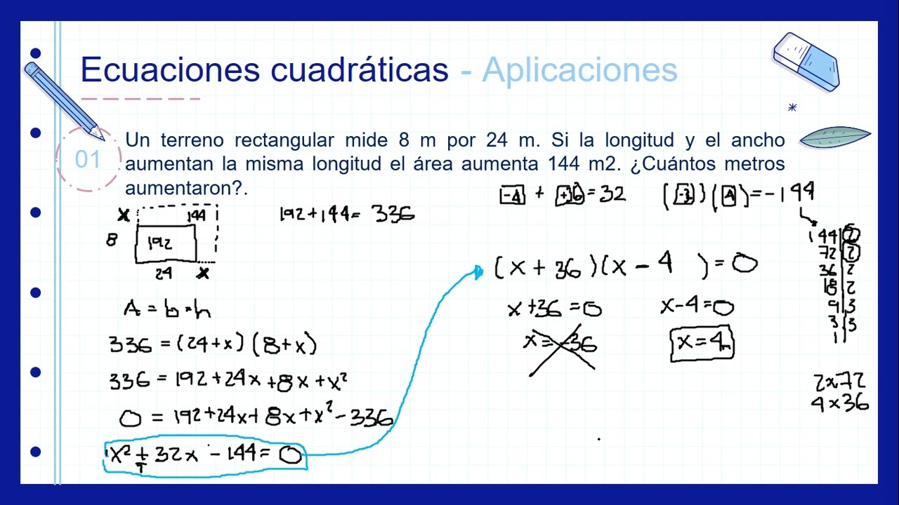 S6_ Ecuaciones Cuadráticas (Aplicaciones)