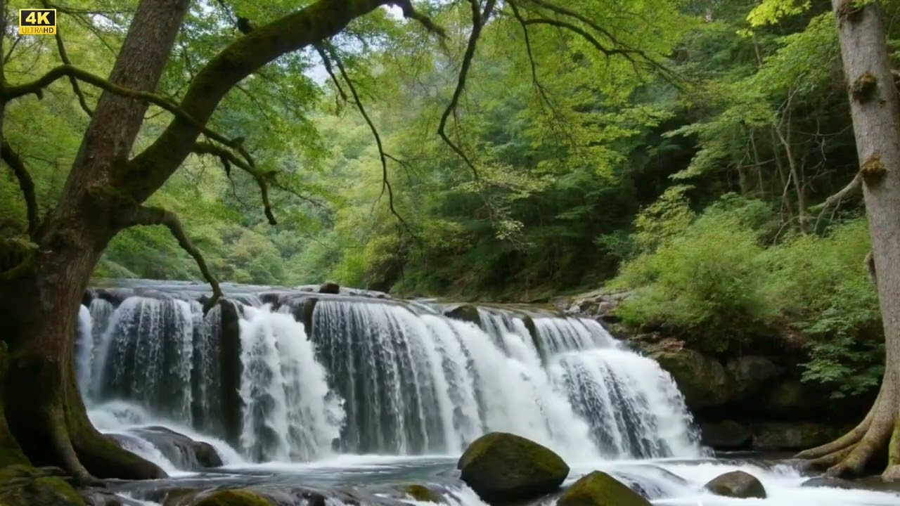 Gentle Mountain River 🏞️💧 | Soothing Sounds for Study 📖