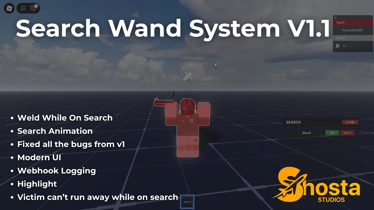 Search Wand System V1.1 - Roblox Studio