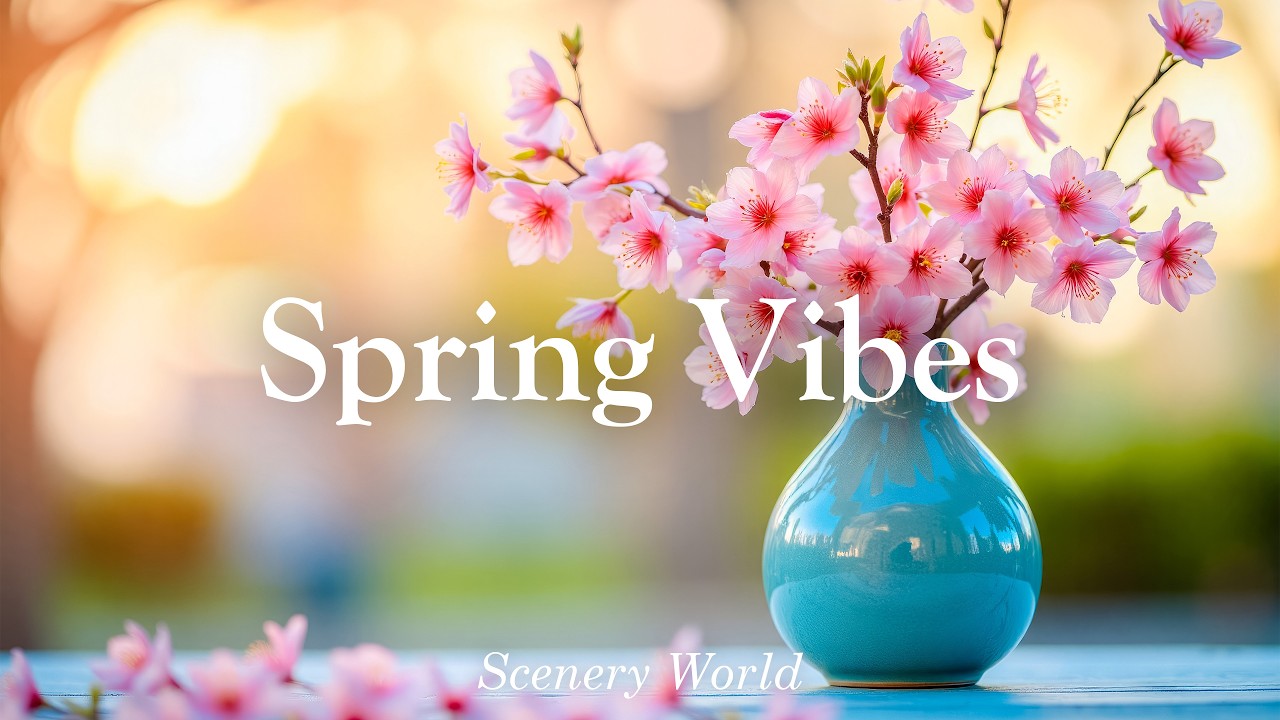 따뜻한 봄 공기와 함께하는 편안한 피아노 연주 🌸 Spring Vibes | Scenery World