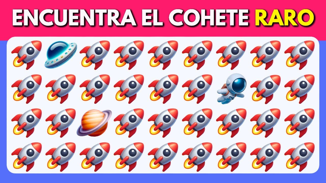 Encuentra El Raro - ¡Edición espacial! 🚀🛸🧑‍🚀 30 Niveles Épicos Fácil, Medio y Difícil