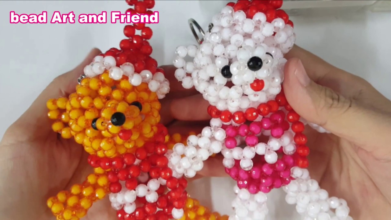 สอนร้อยลูกปัดรูปหมีคริสต์มาส EP.1ฺ : Christmas Bear Bead EP.1