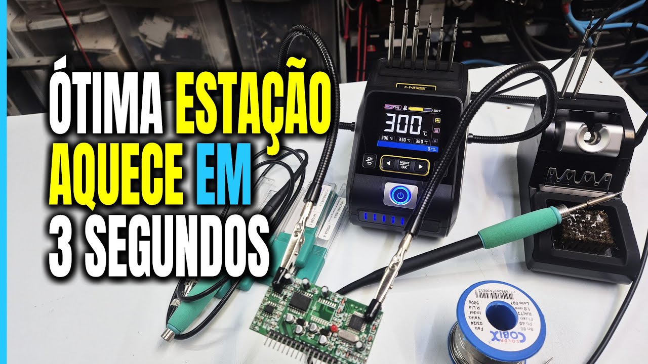 DWS-200 FNIRSI: A Melhor Estação de SOLDA que JÁ Tive! Aquece em 3 Segundos | Eduardo Aquino