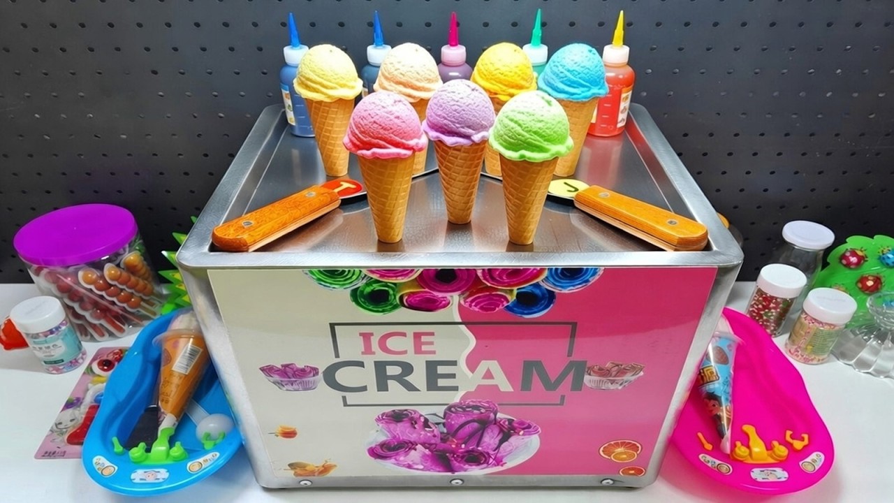 14 Minutes Satisfying With Noodle Ice Cream Rolls | Review Candy ASMR #asmr #oddlysatisfying