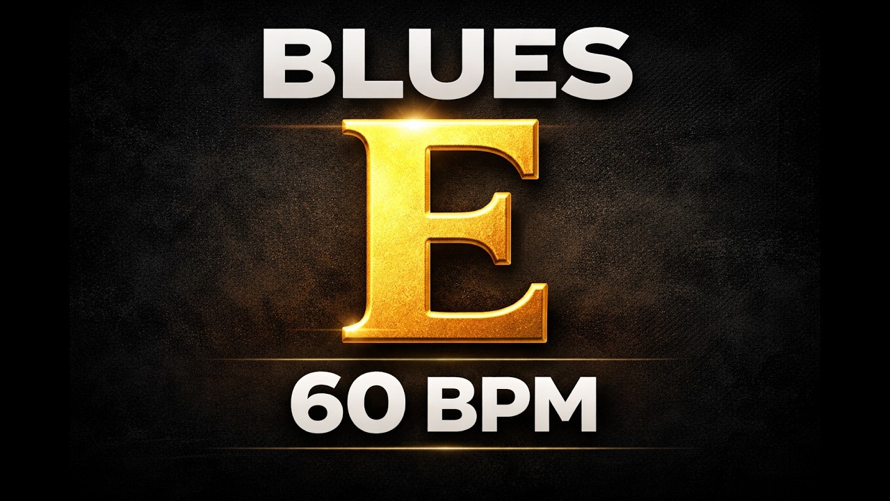Slow #Blues Backing Track in E | 60 BPM | Guitar Jam Track