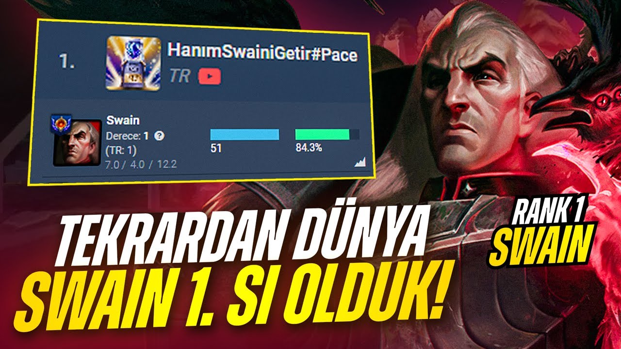 D&Uuml;NYA SWAİN 1. Sİ OLDUM! | VADİYARANLI FULL &Ouml;ĞRETİCİ &Uuml;ST KORİDOR SWAİN! | Pace LoL