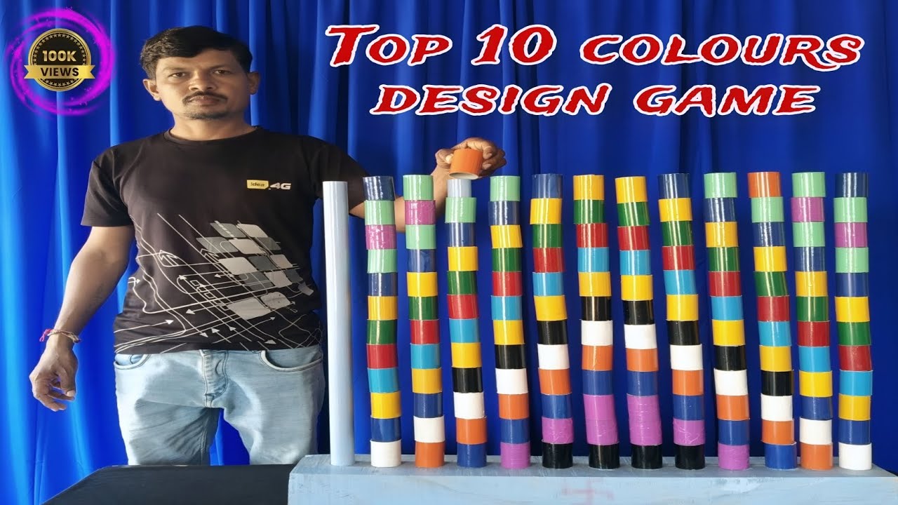 Top 10 Colours Puzzle Cylinders Matching Game Challenge videos | Memory Power Test