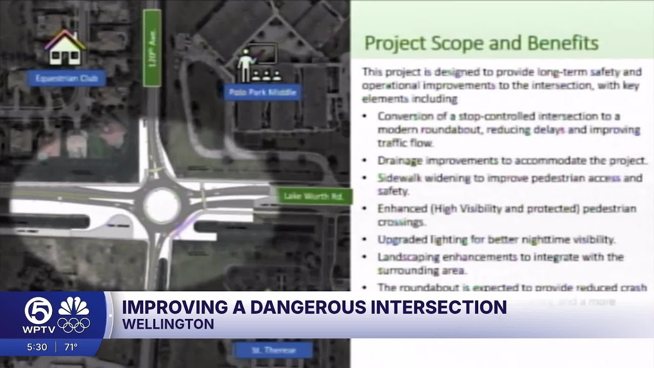 Wellington plans roundabout for dangerous intersection