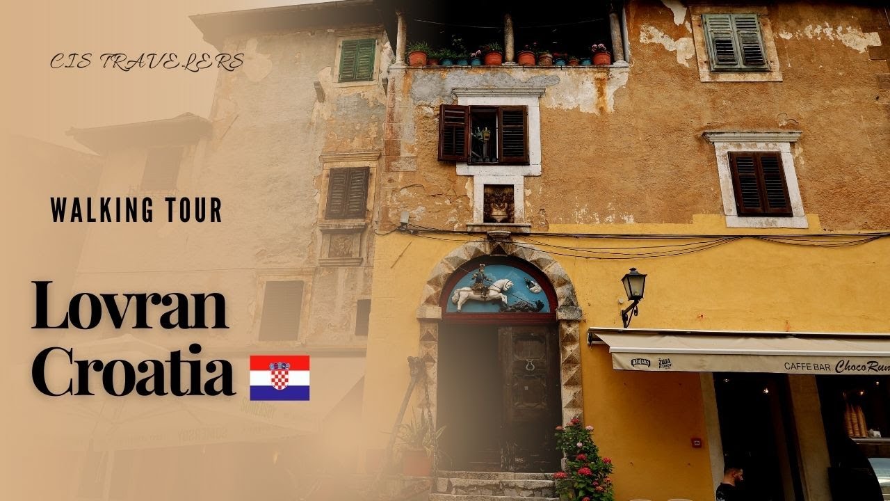 Spaziergang durch die Altstadt von Lovran, Kroatien
