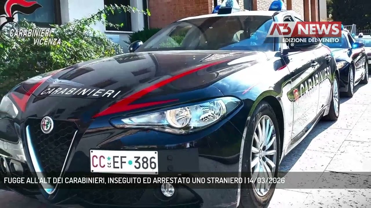 FUGGE ALL’ALT DEI CARABINIERI, INSEGUITO ED ARRESTATO UNO STRANIERO | 14/03/2026