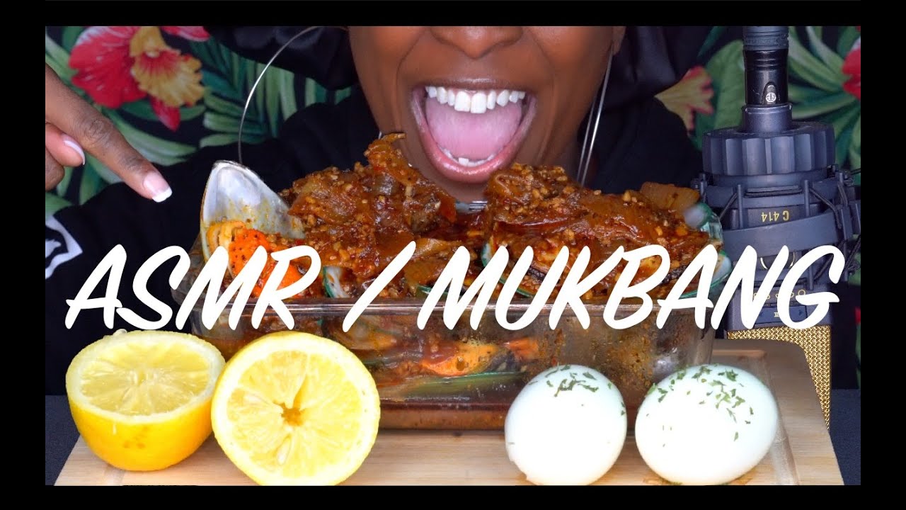 GREEN LIPPED MUSSELS DRENCHED SMACKALICIOUS SAUCE.. AGAIN.😩  (MUKBANG)