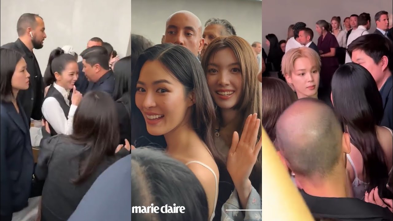 หลิงออมกับพี่จีซู แค่นี้นับมั้ยนับแล้ว หลิงออมกับพี่จีมิน BTS รอบนี้เจอแต่ตัวท็อป #DiorSS26 #LingOrm