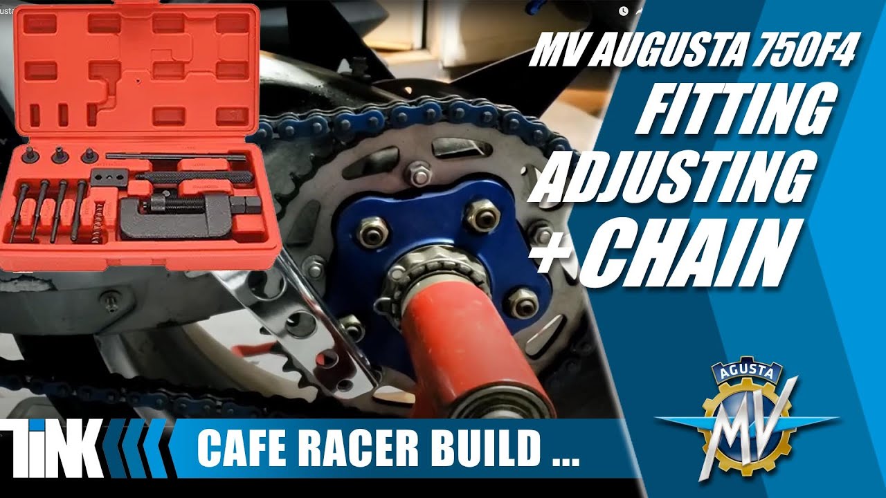 How to fit Motorcycle Chain #MVAgusta #CustomMotorcycle Cafe Racer