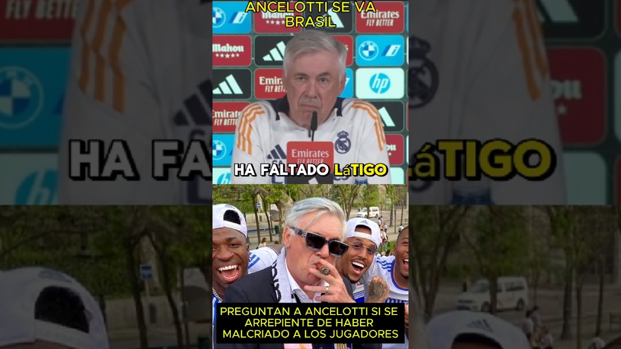 PREGUNTAN a ANCELOTTI si se ARREPIENTE de haber MALCRIADO a los JUGADORES del REAL MADRID