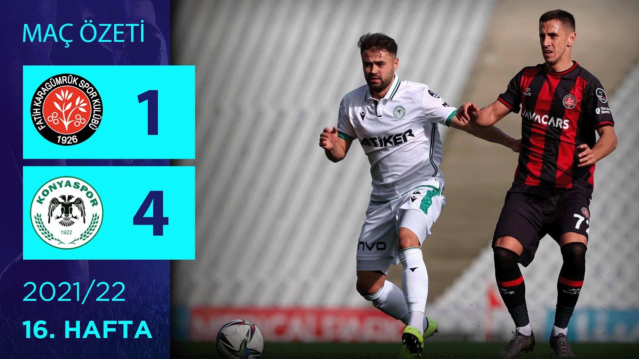 ÖZET: Vavacars Fatih Karagümrük 1-4 Konyaspor | 16. Hafta - 2021/22