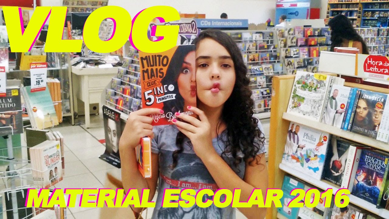 VLOG: Comprando Meu Material Escolar 2016 - Volta as Aulas- Lorrayne Oliveira