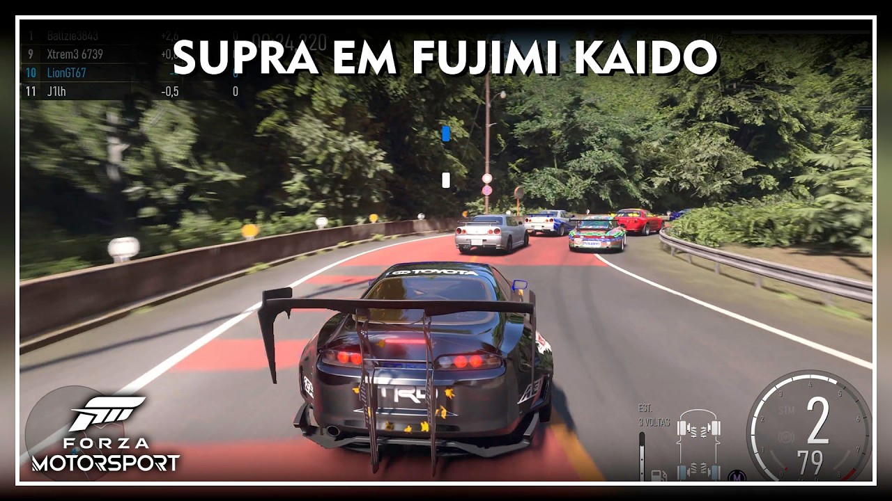 Supra turbinado em Fujimi Kaido | Forza Motorsport 2023 | PC Gameplay 60fps 4k Ultra Wide