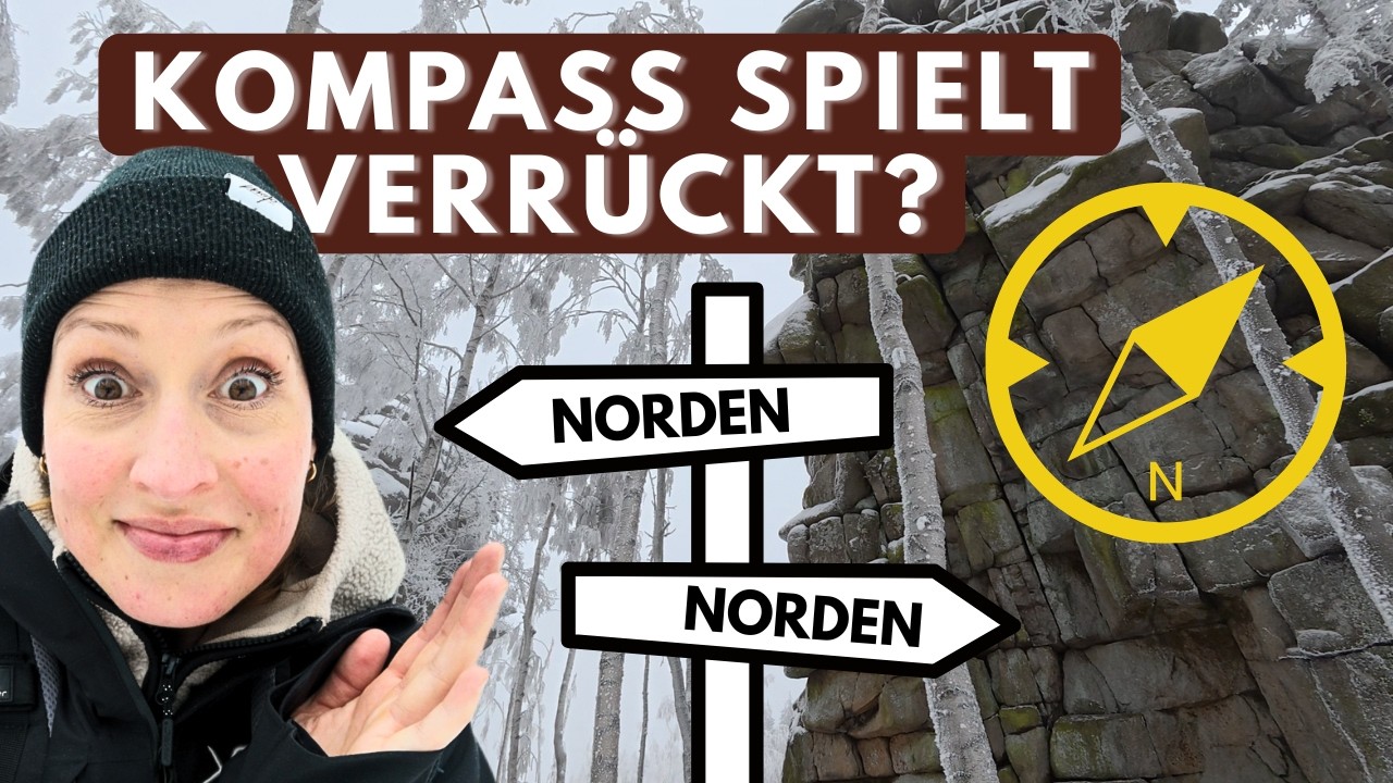 Spinnt hier der Kompass? Mystische Klippenwanderung im Schnee
