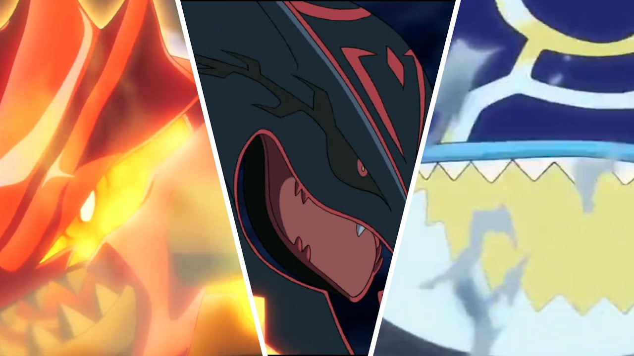 All moves of Rayquaza / Groudon / Kyogre on Pokémon