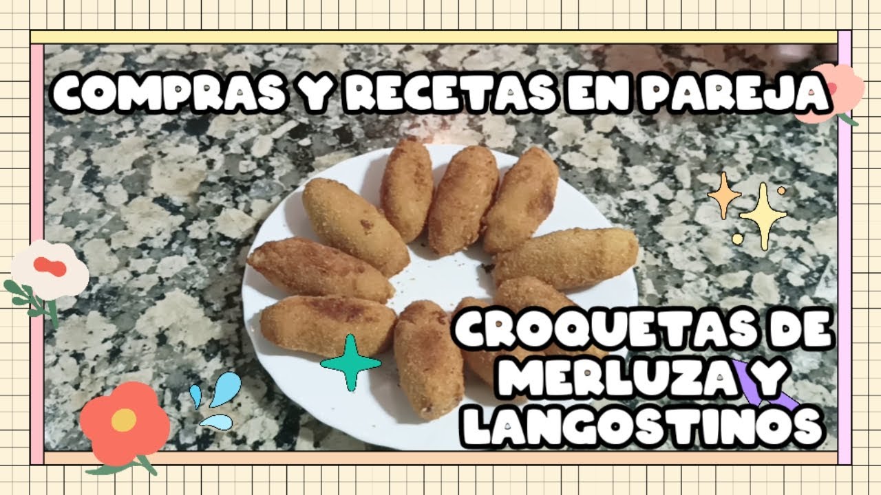 CROQUETAS DE MERLUZA Y LANGOSTINOS