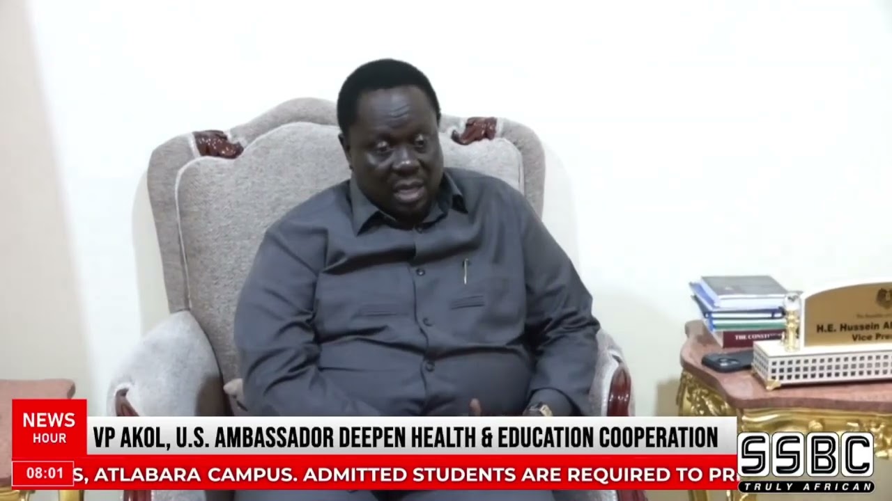 Vice-President, Hussein Abdelbagi Akol, engages in talks with the U.S. Ambassador 