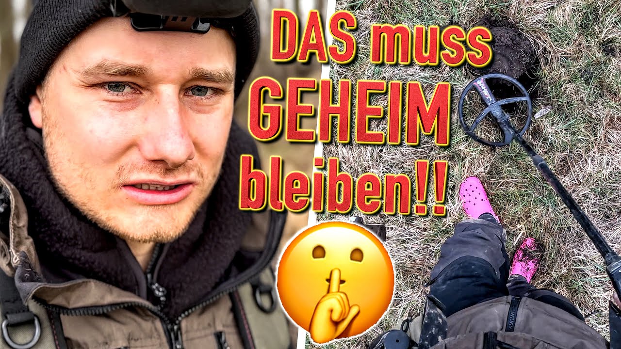 Diesen Ort MUSS ich GEHEIM HALTEN!! 🤐 (Schatzsuche mit Metalldetektor)