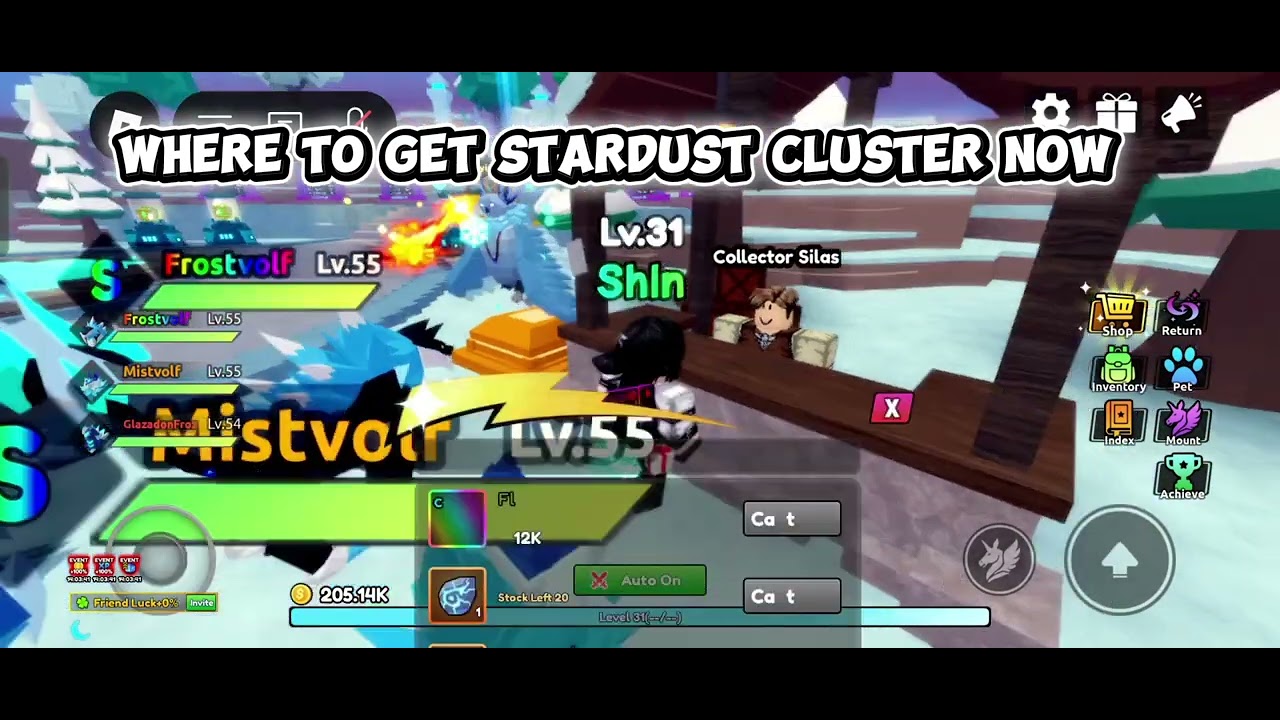 Here's how you get stardust cluster in Catch a monster #roblox 
