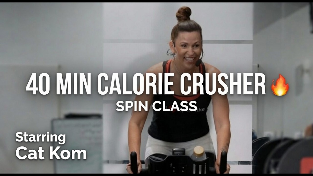 🔥 40 Min Calorie Crusher Spin Class with Cat Kom | High-Intensity Ride!!