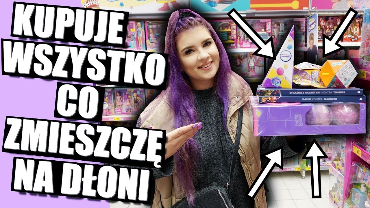 KUPUJE WSZYSTKO CO ZMIESZCZĘ NA MOJEJ DŁONI 💜 CHALLENGE 💜 DARLIVKA
