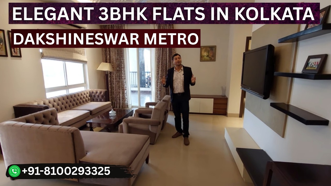 ELEGANT 3BHK FLATS IN KOLKATA AT DAKSHINESWAR METRO | HIGHRISE COMPLEX | PROPERTY TOUR IN KOLKATA