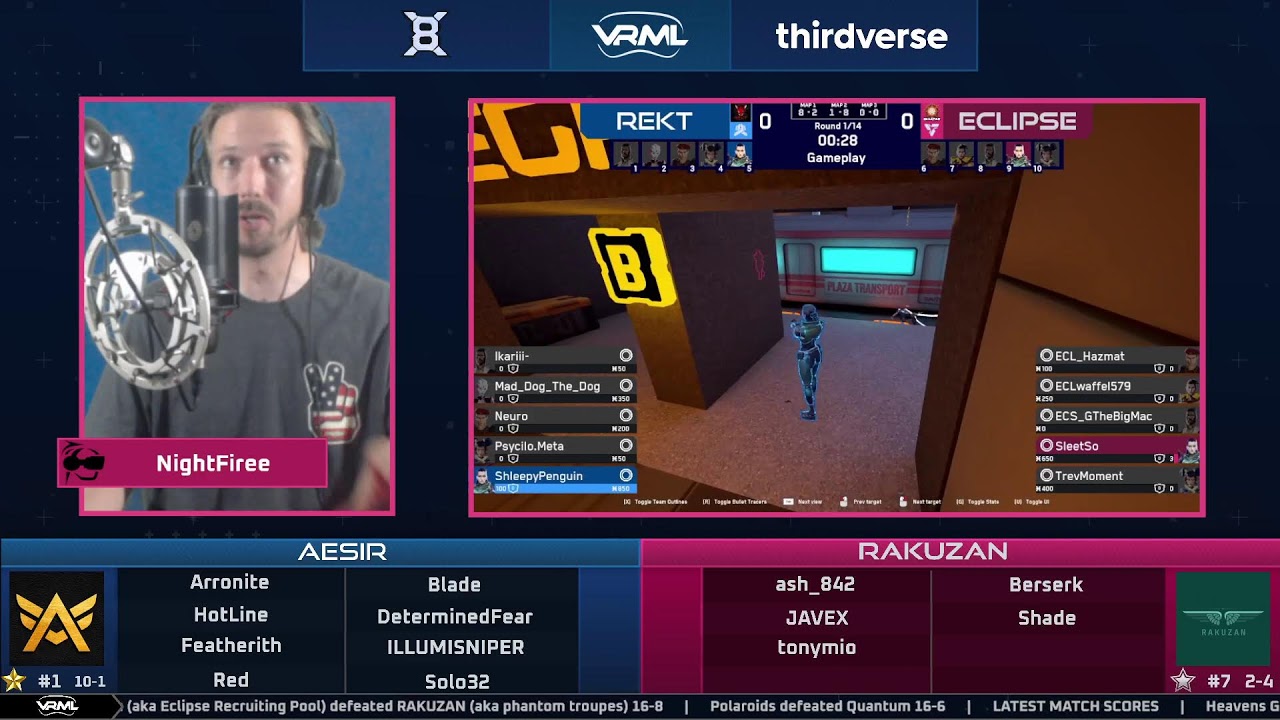 X8 - NA Top 8 Losers Bracket - Season 1 - VRML
