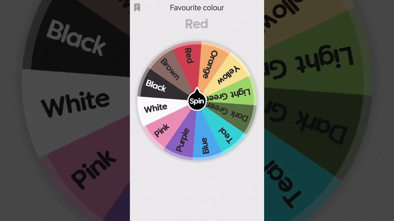 Favourite Colour #spinthewheel #color #colour