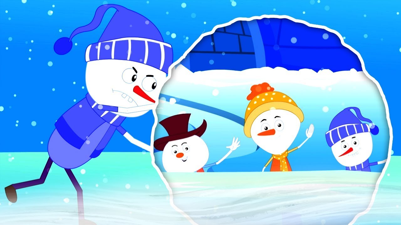 пять маленьких снеговиков | рождественская рифма | детей Рождество | Xmas Song | Five Little Snowmen